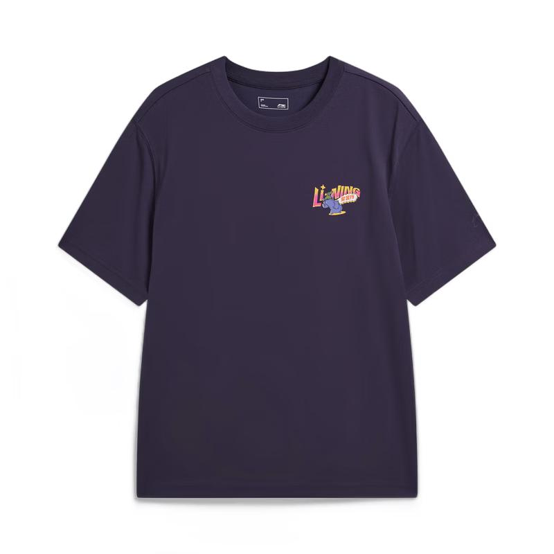 Li-Ning Unisex Round Neck Loose Fit Printed Short Sleeve T-Shirt