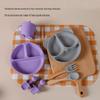 Silicone Suction Cup Bowl & Spoon Set for Babies - Children's Tableware