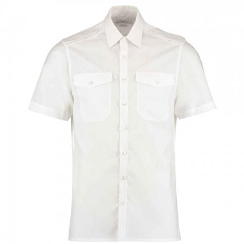 

Kustom Kit Mens Tailored Short-Sleeved Pilot Shirt