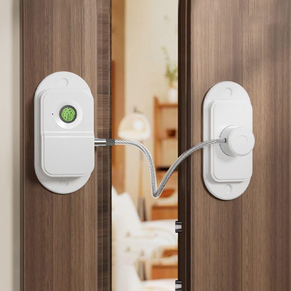 Intelligent Spärr Barnsäkerhetslås Rostfri Kabel Kylskåpslås Dörrlås Hemsäkerhet