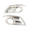 2PCS Front Fog Light Frame Sticker Exterior Decoration Replacement for Hilux Vigo Champ 2012