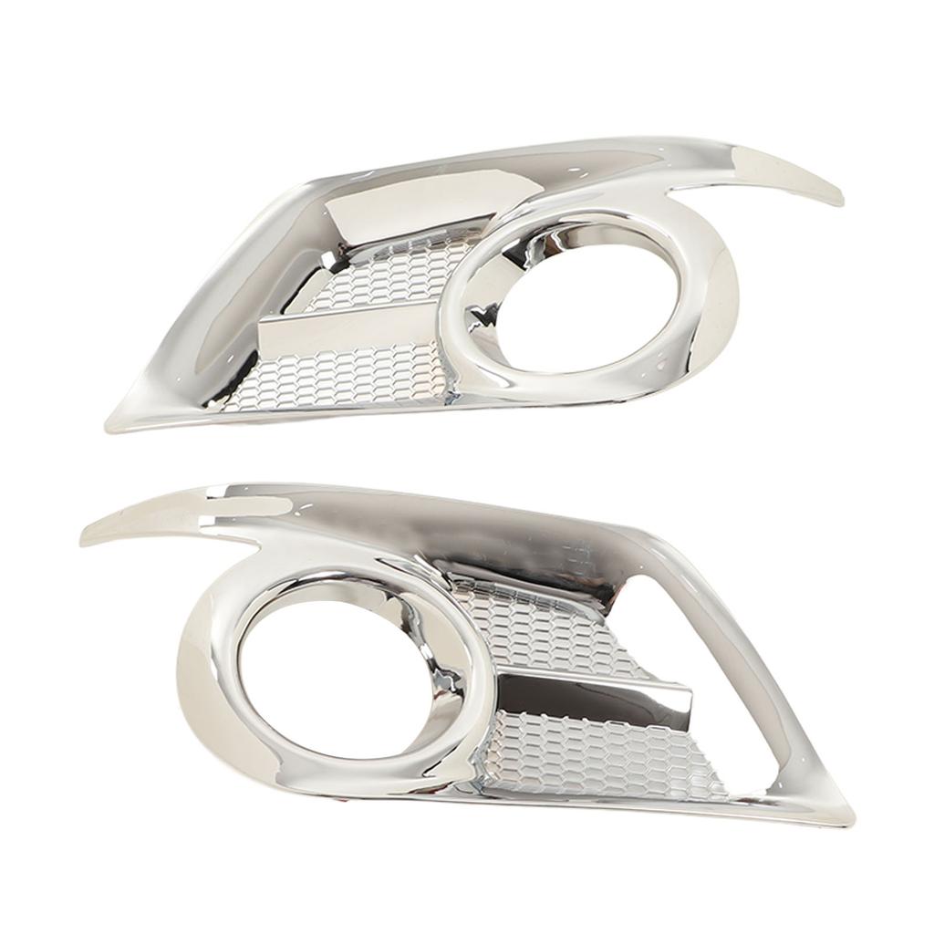 2PCS Front Fog Light Frame Sticker Exterior Decoration Replacement for Hilux Vigo Champ 2012