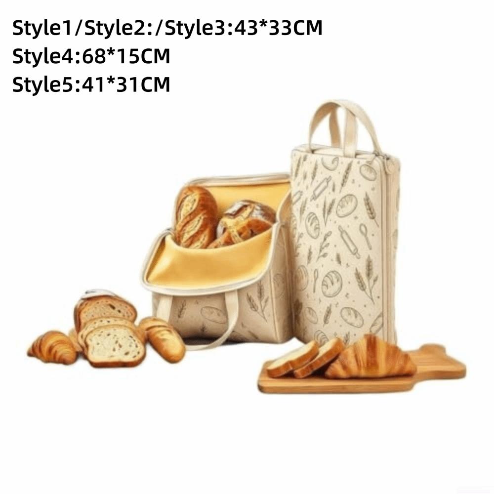 Buckle Closure Baguette Storage Bag Reusable Toast Storage Bag Baguette Toast Storage