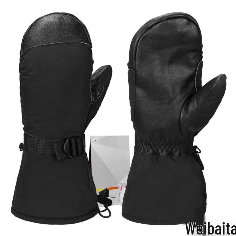 Weibaida Thermal Cowhide Ski Gloves