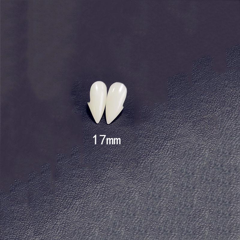 2 gab. DIY vampīrs zobu ilkņi protēzes, rekvizīti Helovīna kostīmu rekvizīti Ballīte, svētku dekors, šausmas pieaugušajiem bērniem