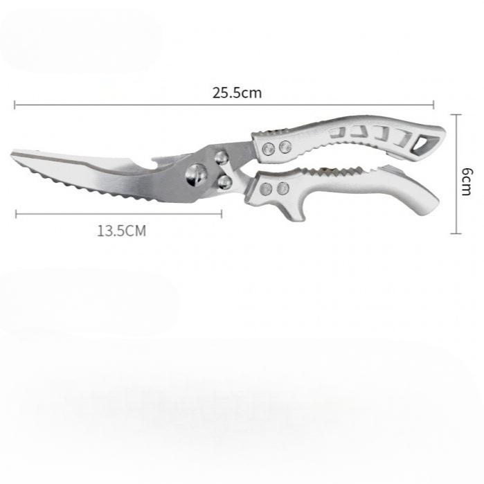 Heavy Duty Stainless Steel Kitchen Scissors Shears Cutter Professional Chicken Bone Meat Fish Turkey Vegetables Scissors