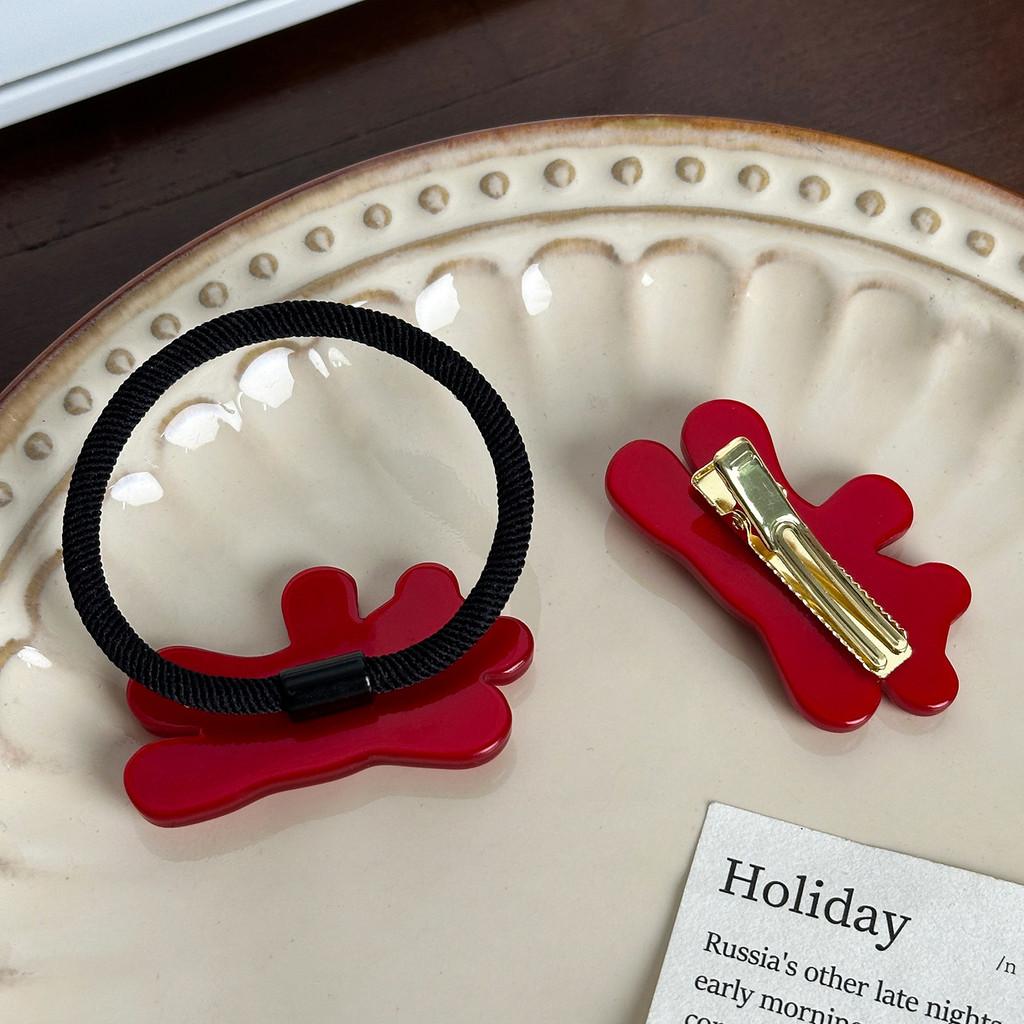 Hair Bear Fashionable Clips And Elastic Hair Ties Adorable Acetate Accessories