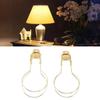 Bulb Clip Adapter Metal Wire Rust Proof Clip On Bulb Lampshade Holder with Finial Top for Table Lamp Floor Lamp 2pcs