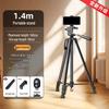 Camera Tripod: Mirrorless & Phone Stand with Fill Light and Stabilizer for Live Streaming, Selfies, and Outdoor Videos