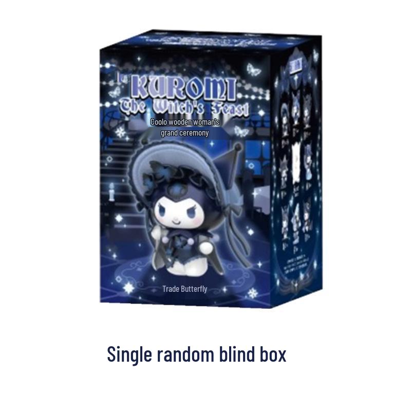 

Фигурка-сюрприз Sanrio Kuromi Ведьмин пир: Модная настольная кукла-украшение Witch s Feast Series