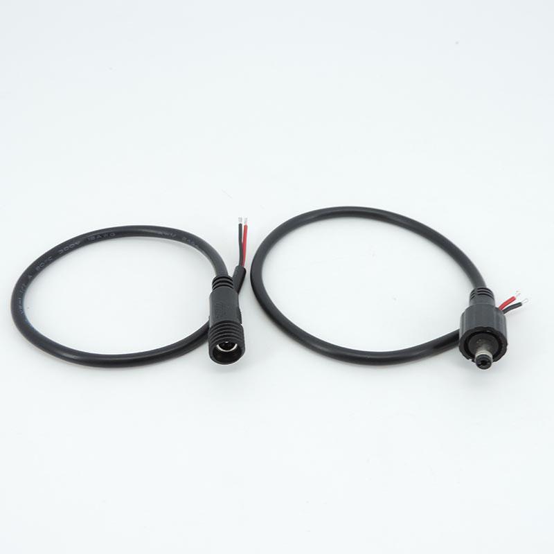 30cm 2Pin core DC Male and Female cable Connector 5.5 x 2.1mm IP68 Waterproof 18AWG 7A Plug Power supply aextend adapter Wires