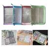Transparent Travel Jewelry Storage Book Earring Holder Case Zippered Pouch Prevent Lost Earrings and Messy Necklaces