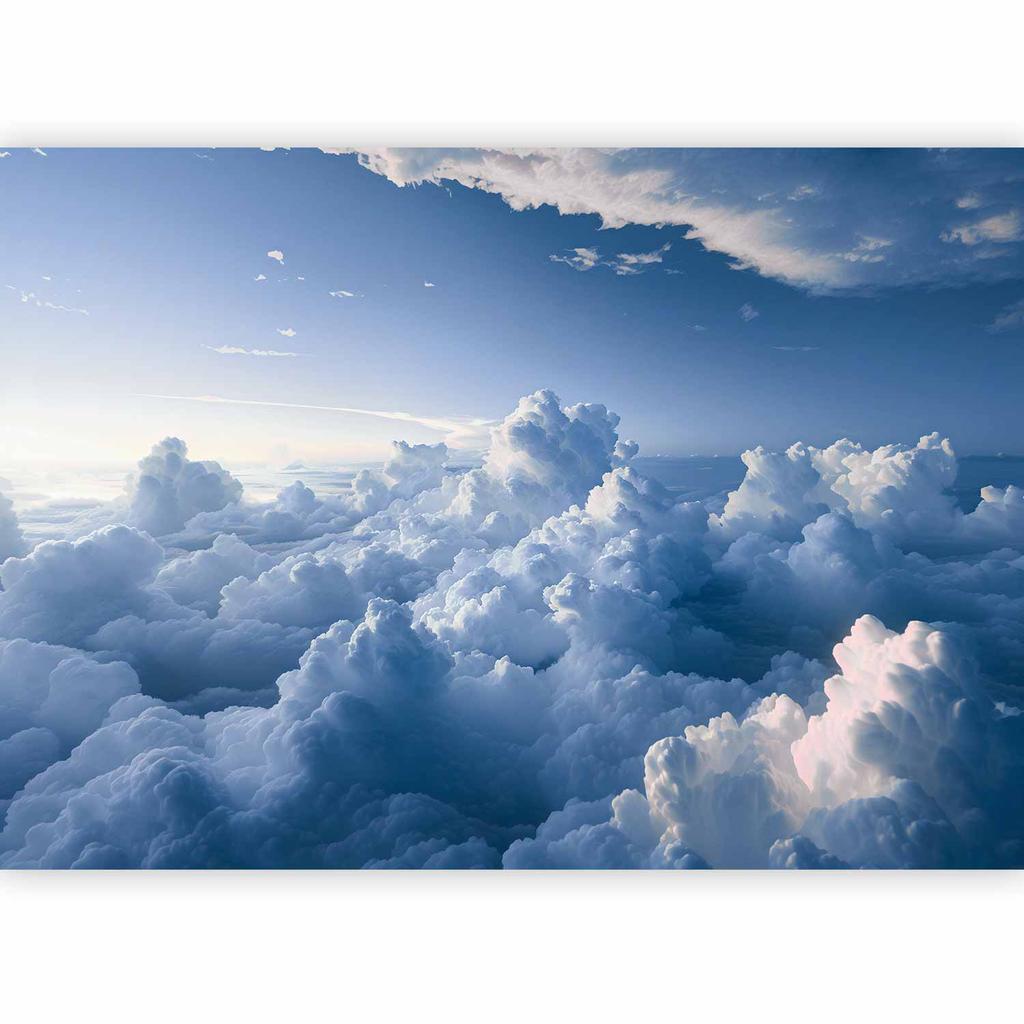 Wallpaper - Sky Landscapes: Rays Illuminating Fluffy Cloud Formations