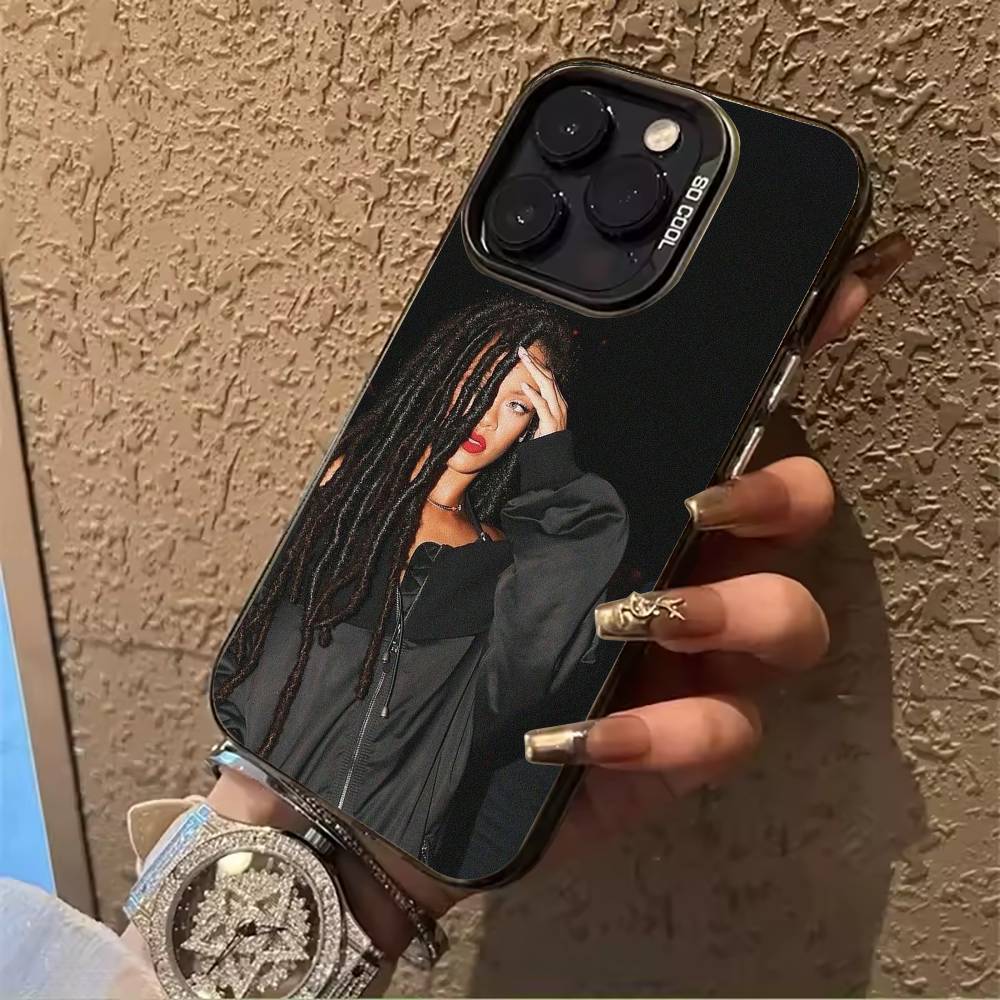 music -legend-Rihanna Phone Case For IPhone17 16 11 12 13 14 15 16 Pro Max Plus Cover Colored Silver Funda Bumber