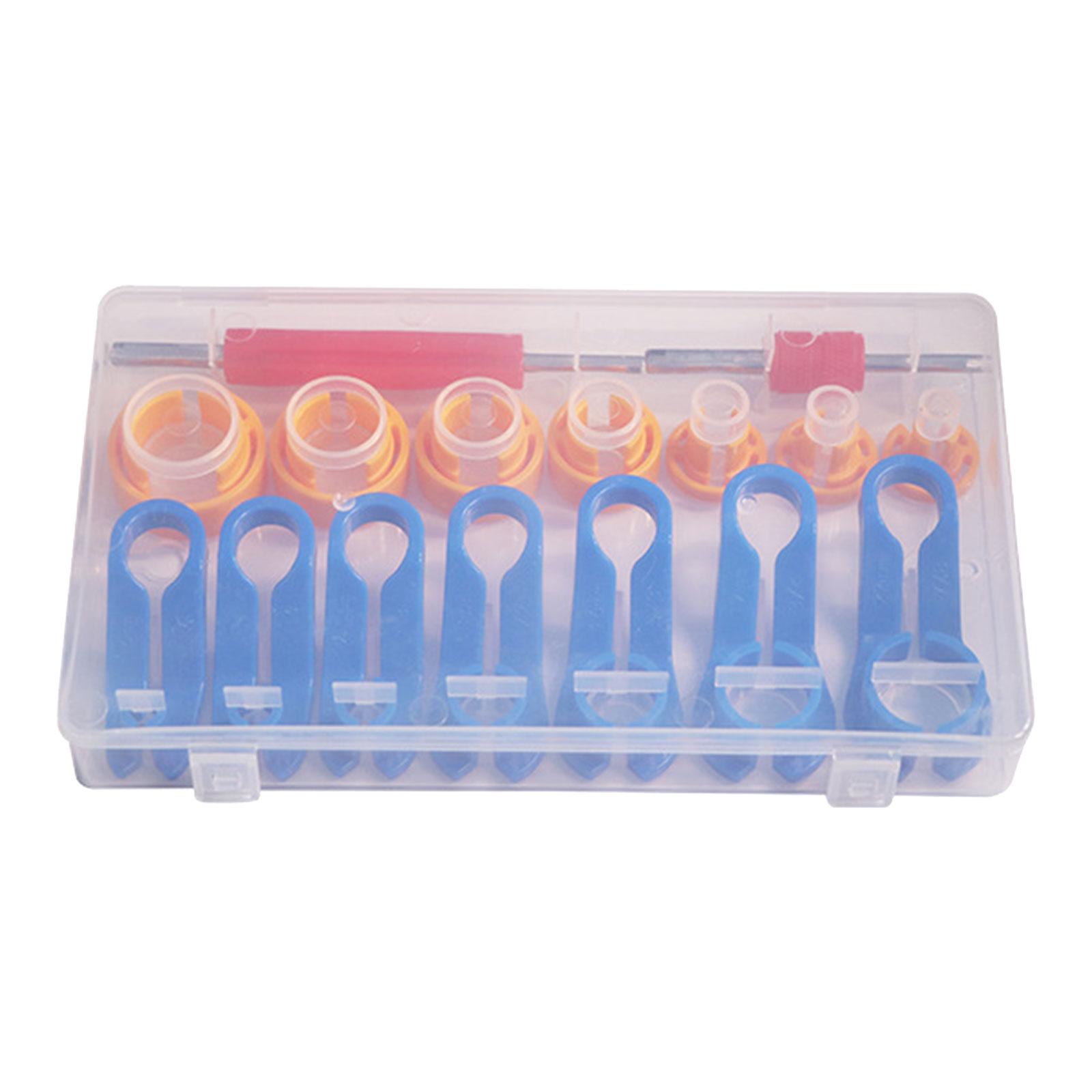 

16 шт. Инструмент для замены топливопровода, набор для отсоединения автомобильного топливопровода под углом, инструмент для быстрого снятия масляной трубы кондиционера