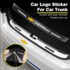 1Pcs Transparent Car Trunk Badge Protective Sticker Car Accessories For Chevrolet Spark Silverado Trailblazer Cruze Captiva Lacetti