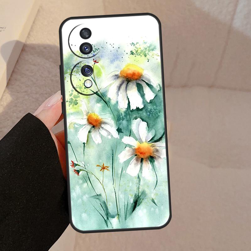 Daisy Watercolor For Honor Magic 7 Pro 5 6 V5 Case For Honor 200 400 50 70 90 Lite X8a X8b X9a X9b X9c Cover
