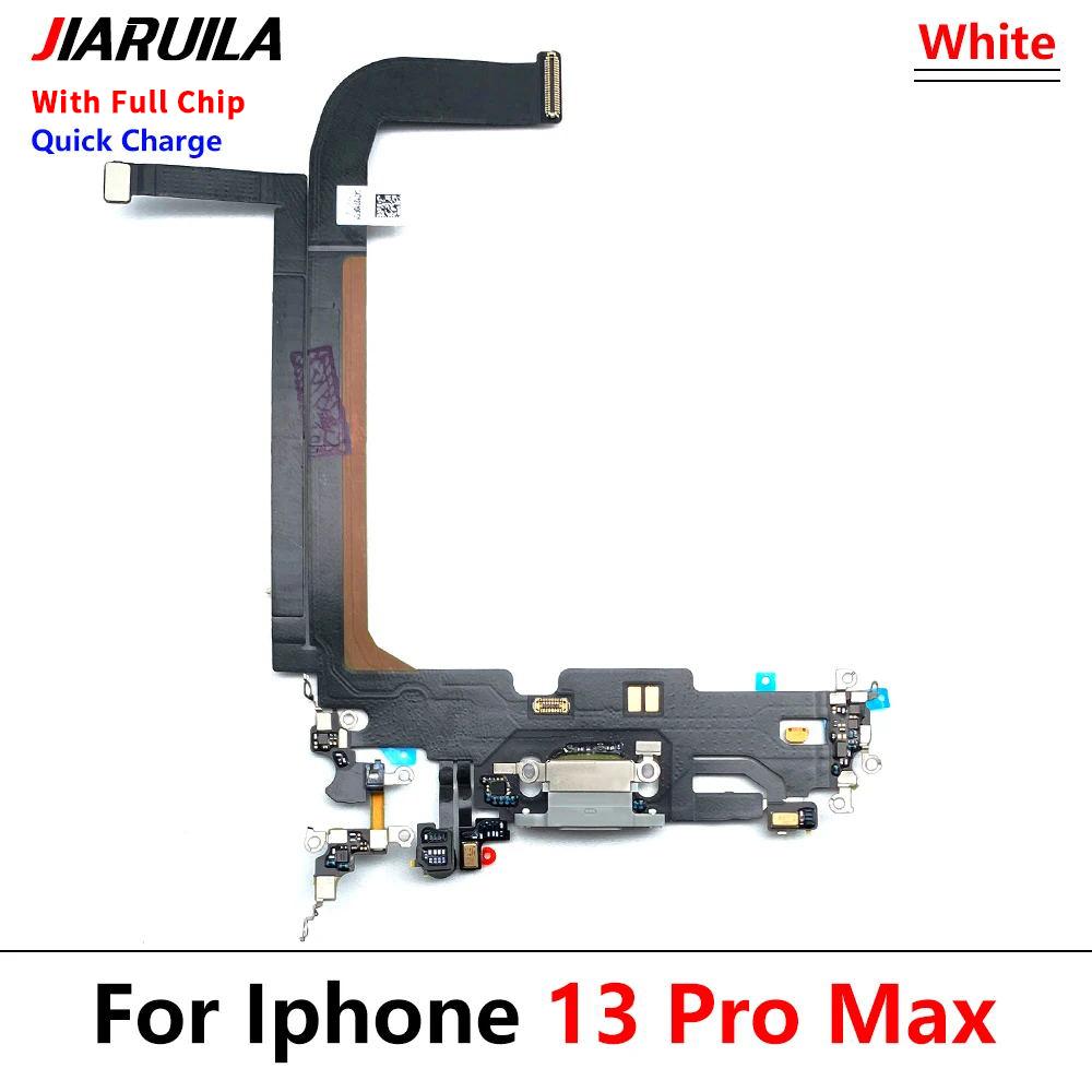 For iPhone 11 12 13 Pro Max 12 Pro USB With Micro Charging Port Charger Dock Flex Cable With IC Microphone Board Replacement
