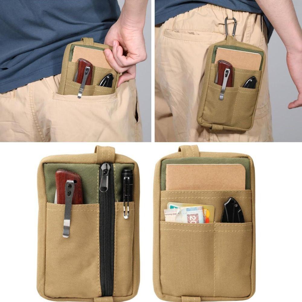 

Sundries Bag Mini EDC Pouch Credit Card Wallet Tool Storage Bag EDC Tool Bag Outdoor Sports чорний