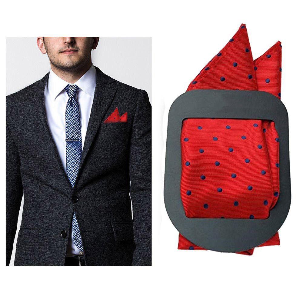 Clip PE Board Handkerchief Keeper Handkerchief Fixed Clip Pocket Squares Holder Suit Accessories