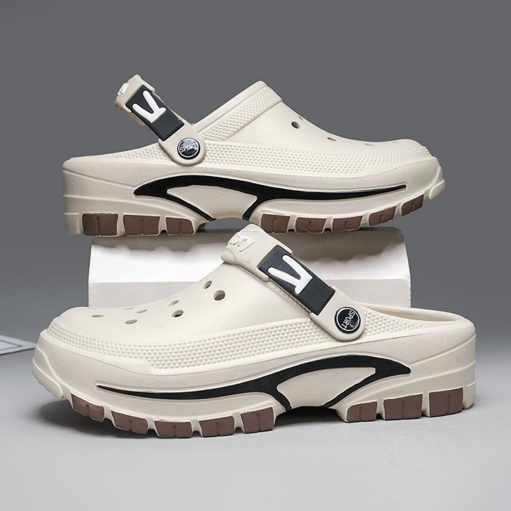 Cave Shoes for Men, Summer Fashion Trend, Versatile, Thick Soled, Non Slip Sandals for Casual Wear, Breathable and Comfortable Hole Shoes