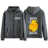 Rapper Bekar Plus Fort Album Grafik Reißverschluss Herren Damen Sweatshirts Langarm Lässig Übergroß Reißverschluss Jacke