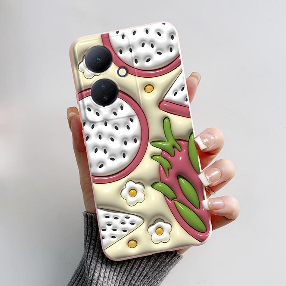 For Vivo V29 Lite 5G Case VIVOY78 Y 78 6.78'' Soft Cartoon Bear Frog Silicone Back Covers For Vivo Y78+ V29 Lite 5G Phone Cases