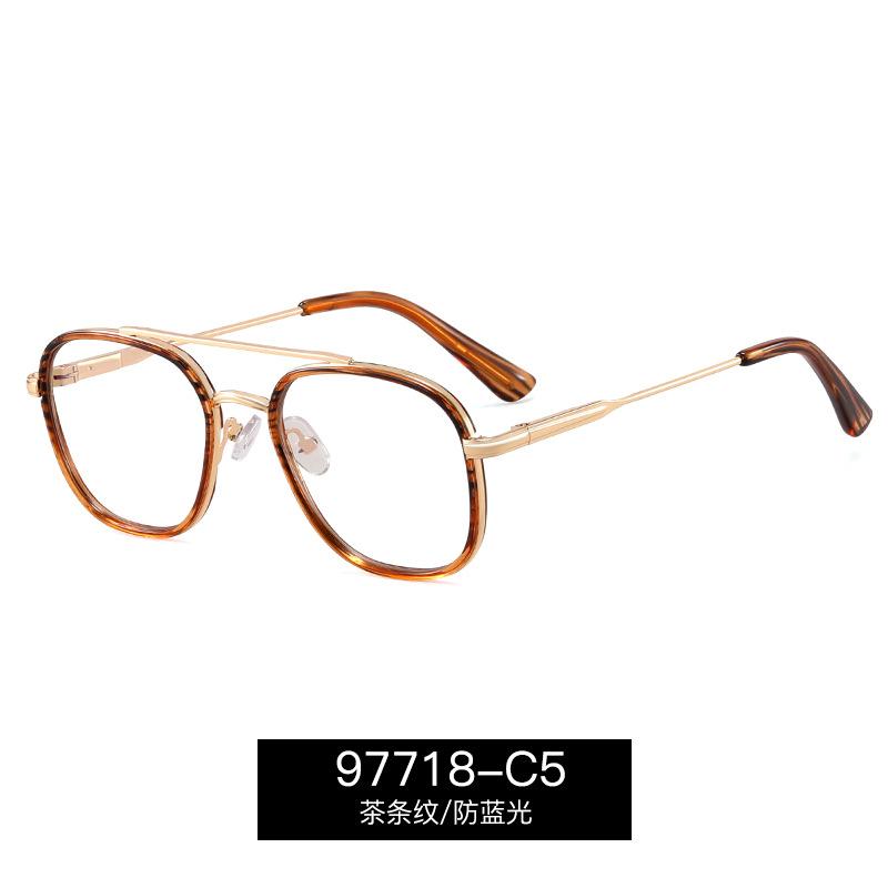 Alterssichtige Brille Mann Metallrahmen Ultraleicht Alterssichtigkeit Brille Doppelbrücke Business Brille Dioptrie 0 bis +6.0