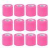 PATIKIL X 12 for Athletic and Outdoor Bright Pink 2" 177" Self-Adhesive Bandages, Pieces, Elastic, Breathable, Self-Wound Tape, Stretchable, Sports,