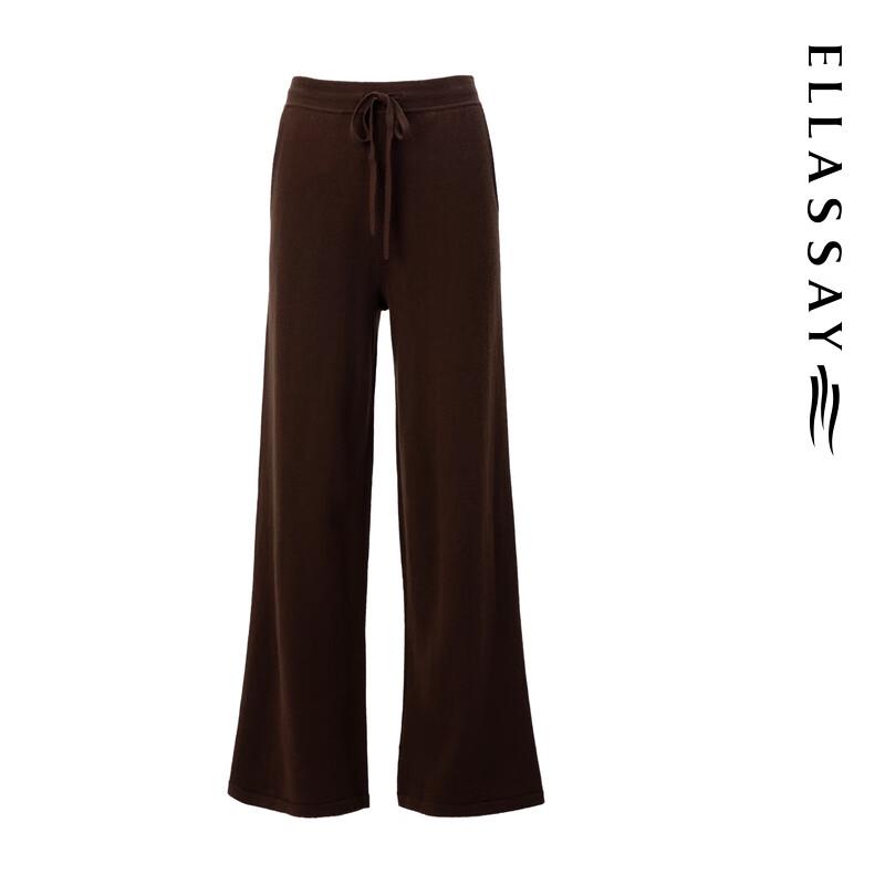 ELLASSAY Women's Pure Wool Straight Fit Trousers
