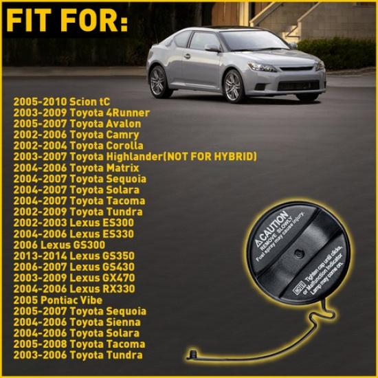 1/2Set Tank Fuel Gas Cap Fit Toyota For Camry Lexus RX330 GX470 ES33 77300-33070