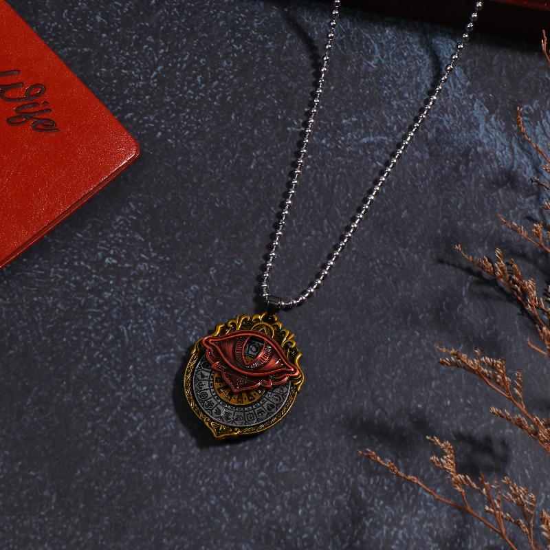 

Vision Pendant - All-Seeing Eye Necklace Mystic Divination Spiritual Guidance Jewelry Gift as the picture