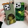 Cute Cartoon Frog Soft Phone Case for iPhone 15 16 17 Pro Max 17Air 16E 14 Plus 13 12 Mini Shockproof Cover Back Shell
