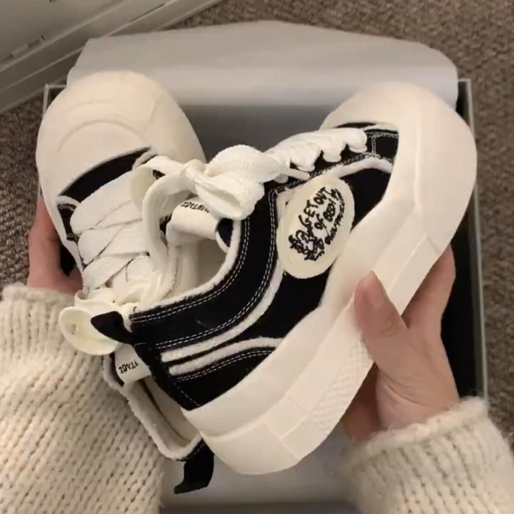 Little White Shoes Original Niche Shoes Women's New Platform Versatile Student Canvas Shoes Casual Board Shoes