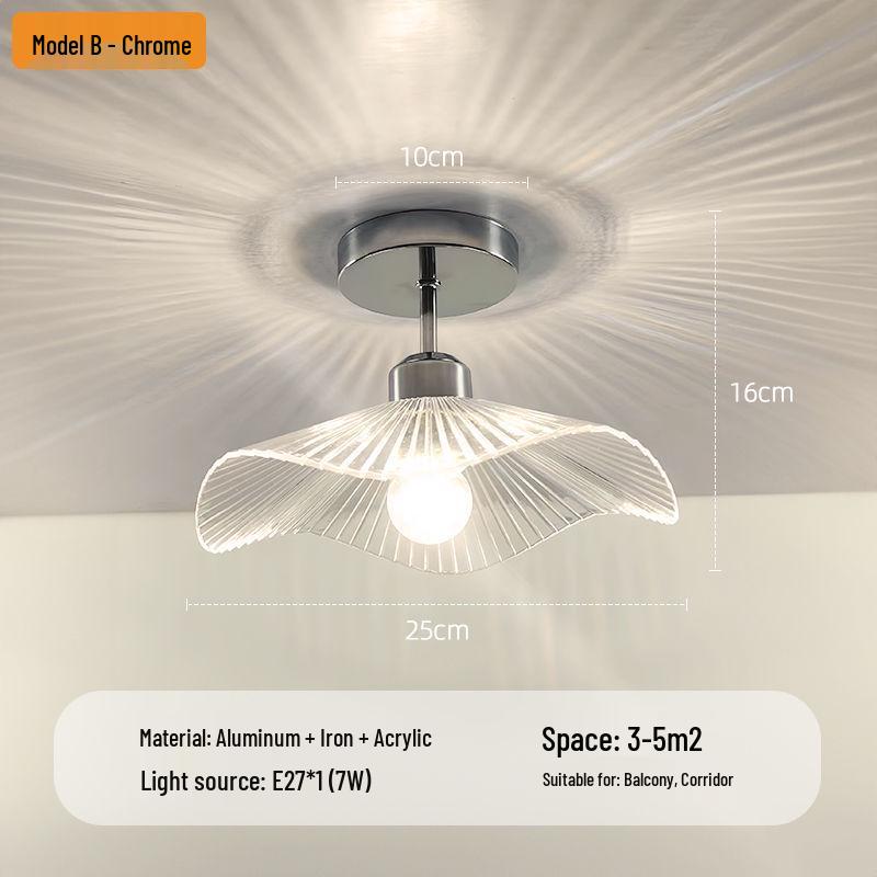 Nowoczesna Minimalistyczna Lampa Sufitowa w Kształcie Kwiatu do Korytarza, Klatki Schodowej, Balkonu lub Foyer