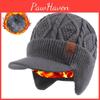 Knit Warm Cap Ear Protector Hat With Windproof Features For Men Winter Accessory