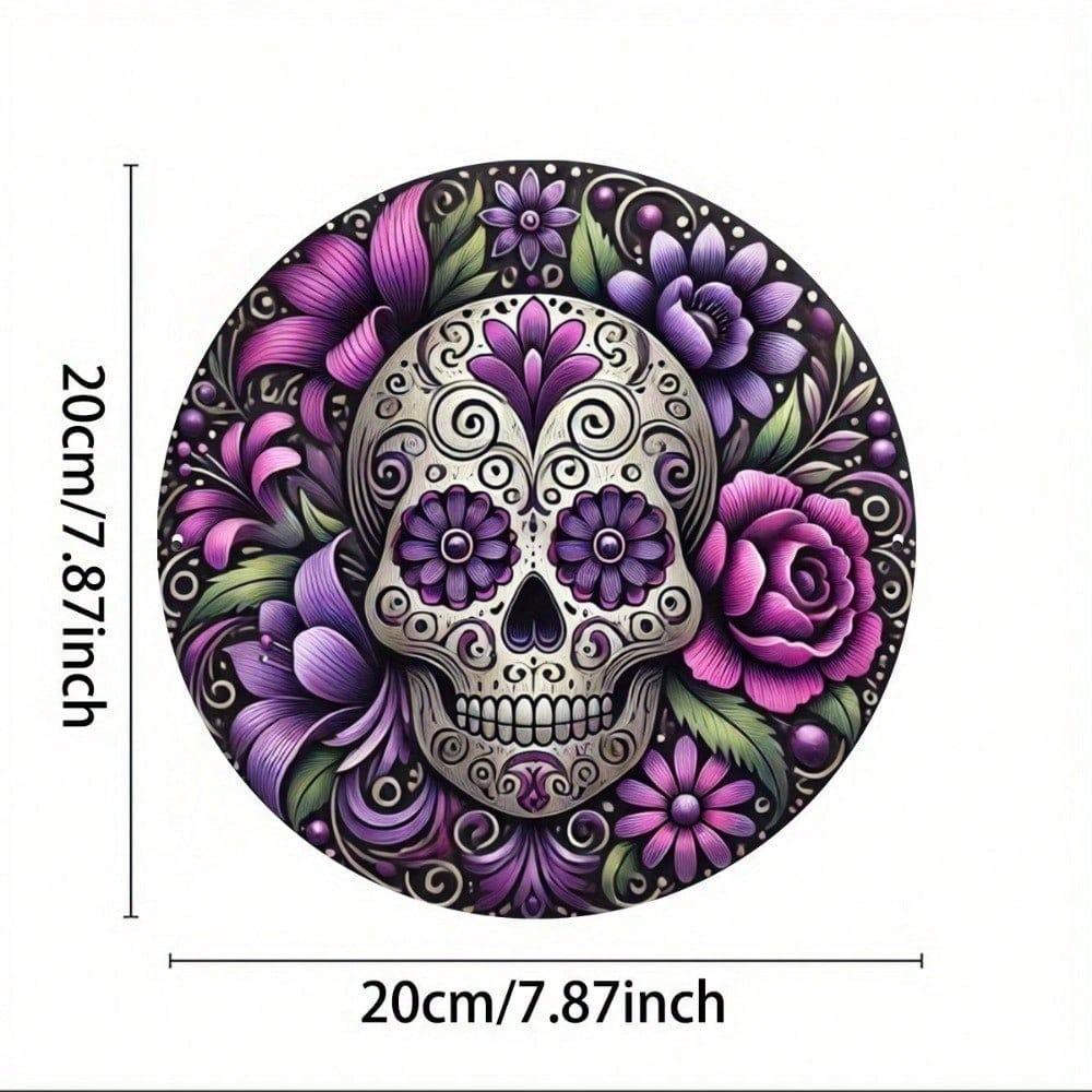 Vintage Metal Tin Sign Sugar Skull Wall Art Retro Decor For Home Bar Man Cave
