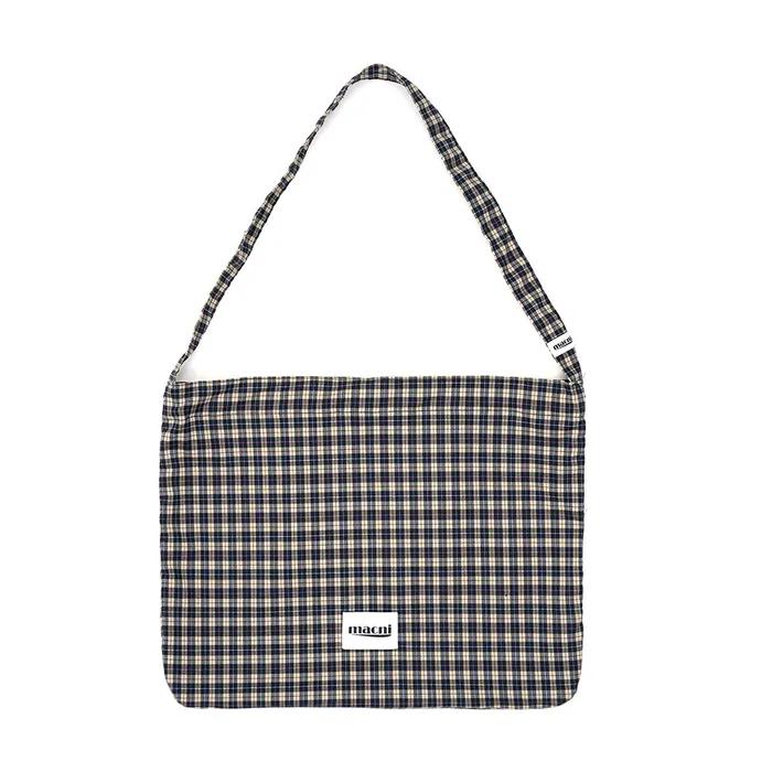 CHECKER ECO CROSS BAG NAVY CHECK