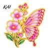 Butterfly Sweaters Brooch Enamel Flower Pin, Floral Badge for Women, Inscet Shaped Pin Coats Scarves
