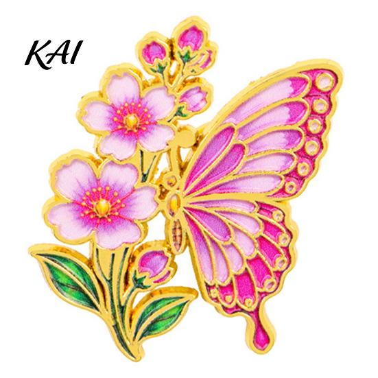 Butterfly Sweaters Brooch Enamel Flower Pin, Floral Badge for Women, Inscet Shaped Pin Coats Scarves