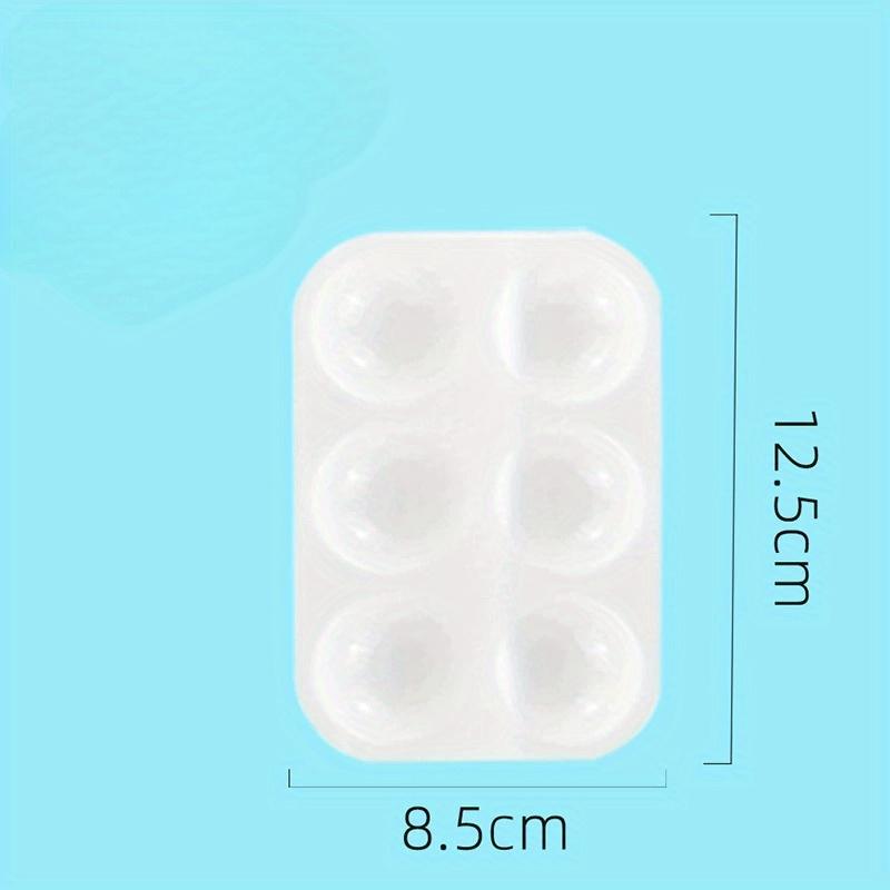 8 PCS Paint Tray Palette, 6 Wells Mini Paint Palette Watercolor Palette Painting Tray Plastic Paint Pallets for Painting Party