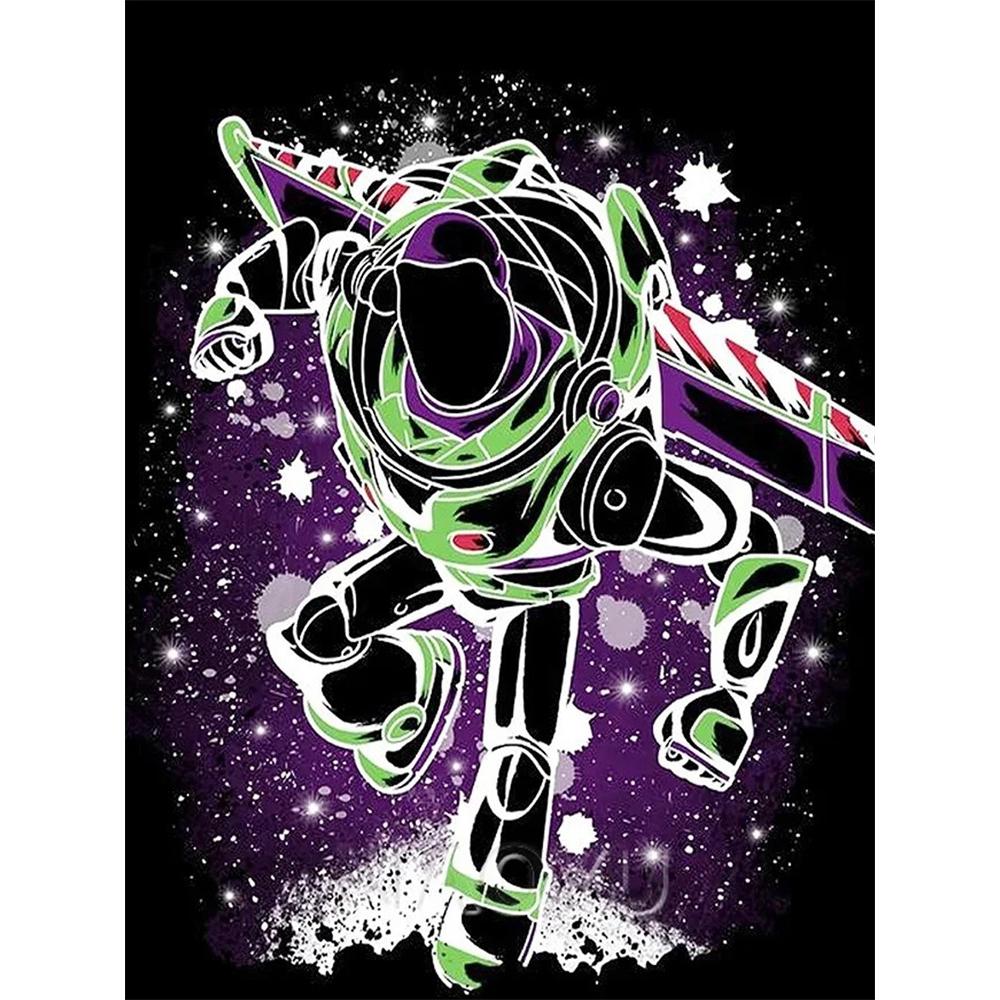 

Disney Diamond Painting Buzz Lightyear Trendy Graffiti Style Art Painting Rhinestone 5D Mosaic Handmade DIY Cross-stitch Gift Home Decoration Round 20x30cm