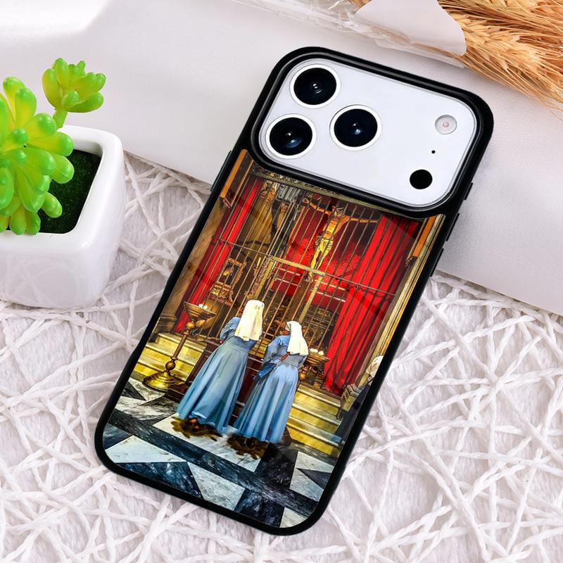 

Jesus Nun Sister soft Phone Case for iPhone 17 Air 16 15 11 12 14 13 Pro Max Shockproof Cover iPhone 12