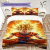 Son Goku 3pcs Bedding Set, Duvet Cover with 2 Pillowcases, Digital Printed, No Insert, Gift -HYQ15
