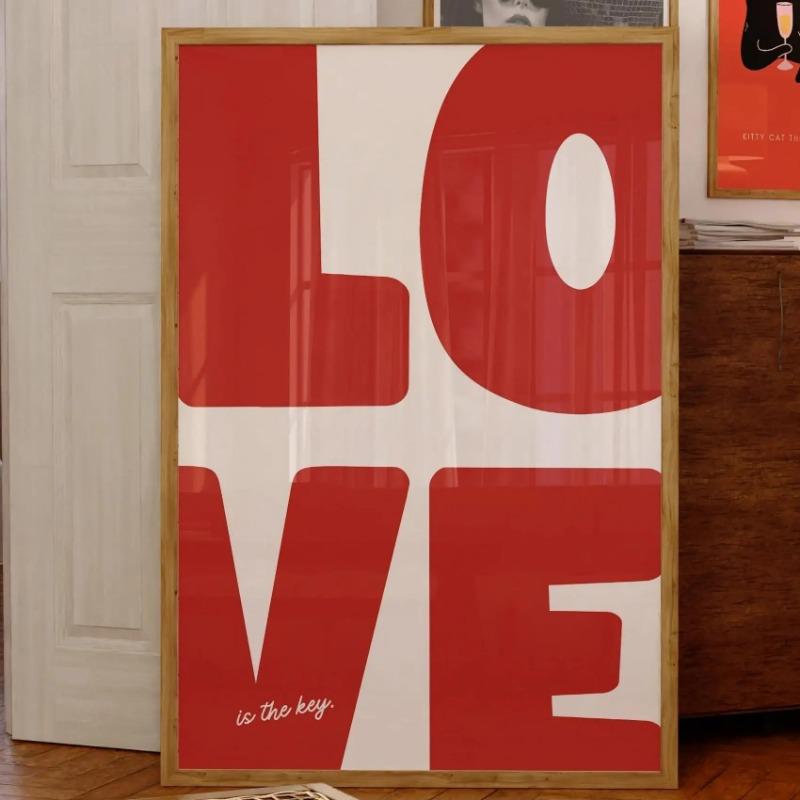 1pc Retro Trendy Aesthetic Poster Apartment Decor Typography Hand Written Quote Wall Art Digital Livingroom Dining Room Kitchen