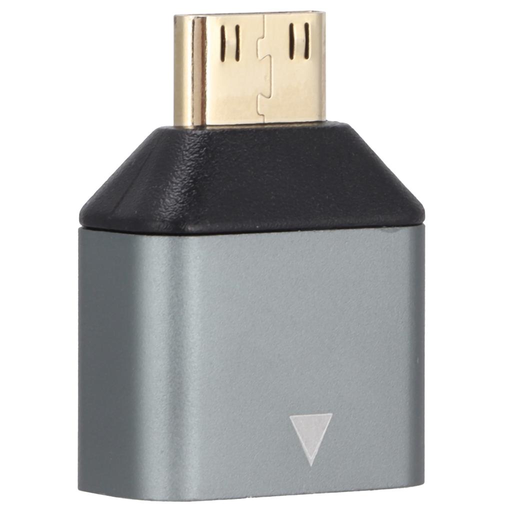 Mini HD Multimedia Interface Adapter Mini Male to Female Aluminum Alloy 4K HD Adapter
