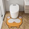 Cartoon Bathroom Mats Super Absorbent Toilet Rug Anti Slip Bath Mat Quick Dry Foot Floor Mat Entrance Doormat Carpet Washable