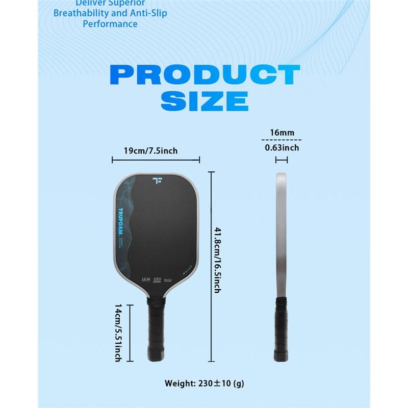 Ultra Light Thermoformed T700 Carbon Fiber Pickleball Paddle High Density EPP Foam Core Tournament Grade Paddle
