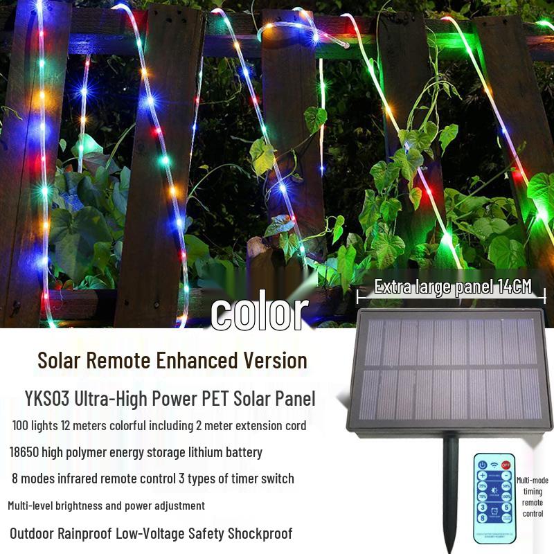 Solar LED Waterproof Christmas Fairy String Lights for Outdoor Decoration