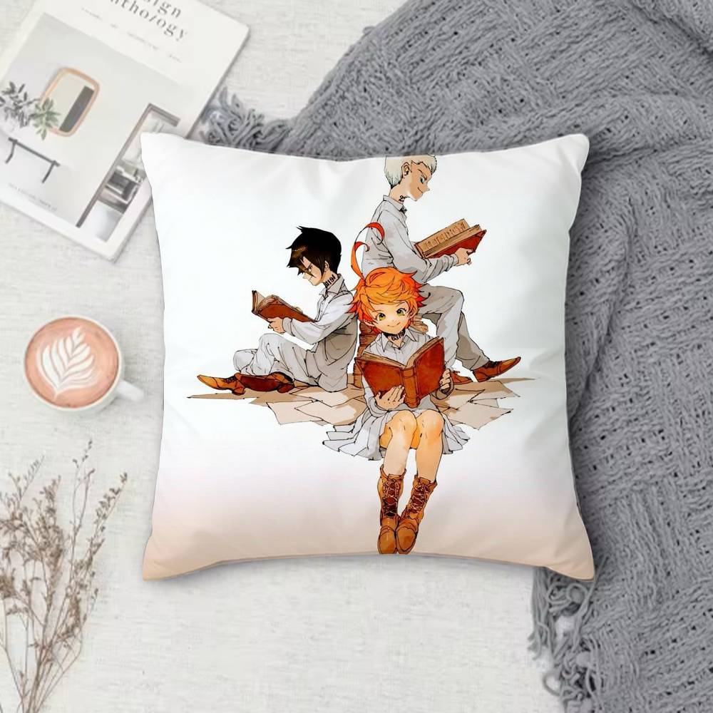 

TThe Promised Neverland Doublesided Printed Square Decorative Cushion Cover for Sofa Living Room Home Decor 30x30 cm
